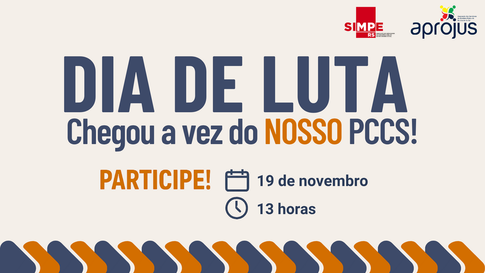 Dia de Luta em defesa do Plano de Carreira será nesta quarta (19)