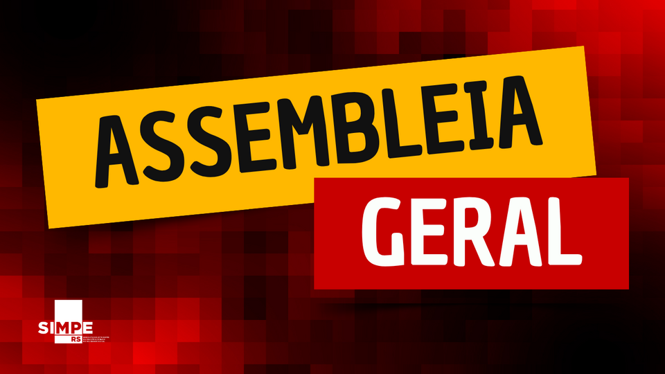 SIMPE-RS convoca Assembleia Geral para o dia 5 de novembro